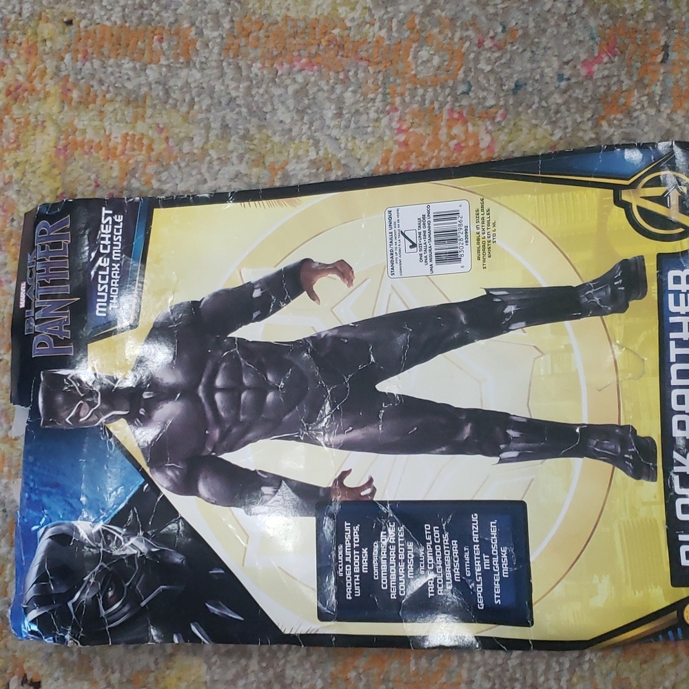 Men's black panther Halloween costume